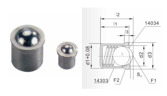 Hexagon βασικός τύπος MISUMI 1,4305 δυτών σφαιρών ανοίξεων Άλλεν βασικός